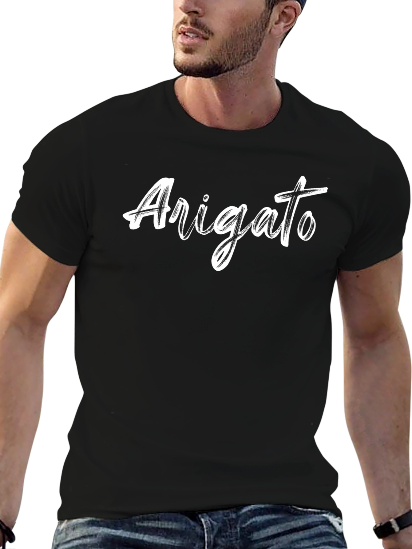 Arigato Graphic T-Shirt - Casual Style