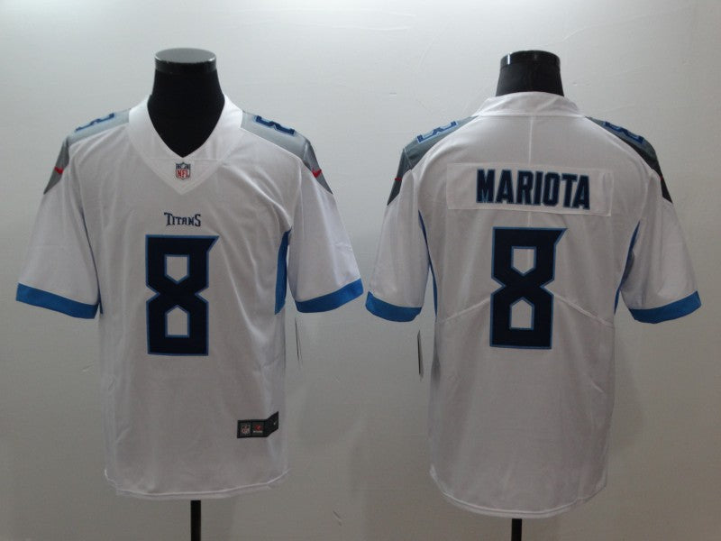 Men's Tennessee Titans Marcus Mariota #8 White Game Player Jerseys