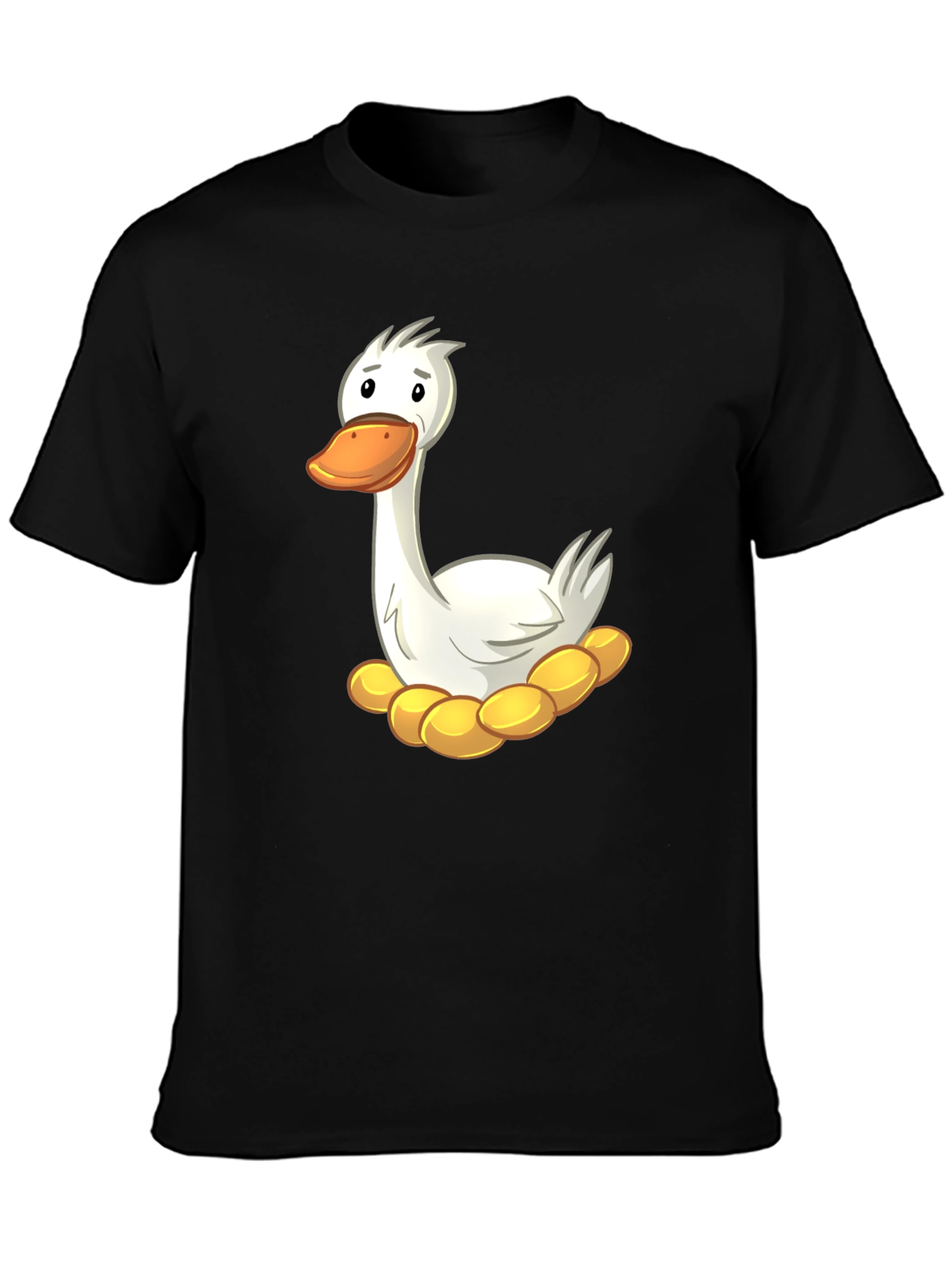 Funny Goose on Nest Graphic T-Shirt
