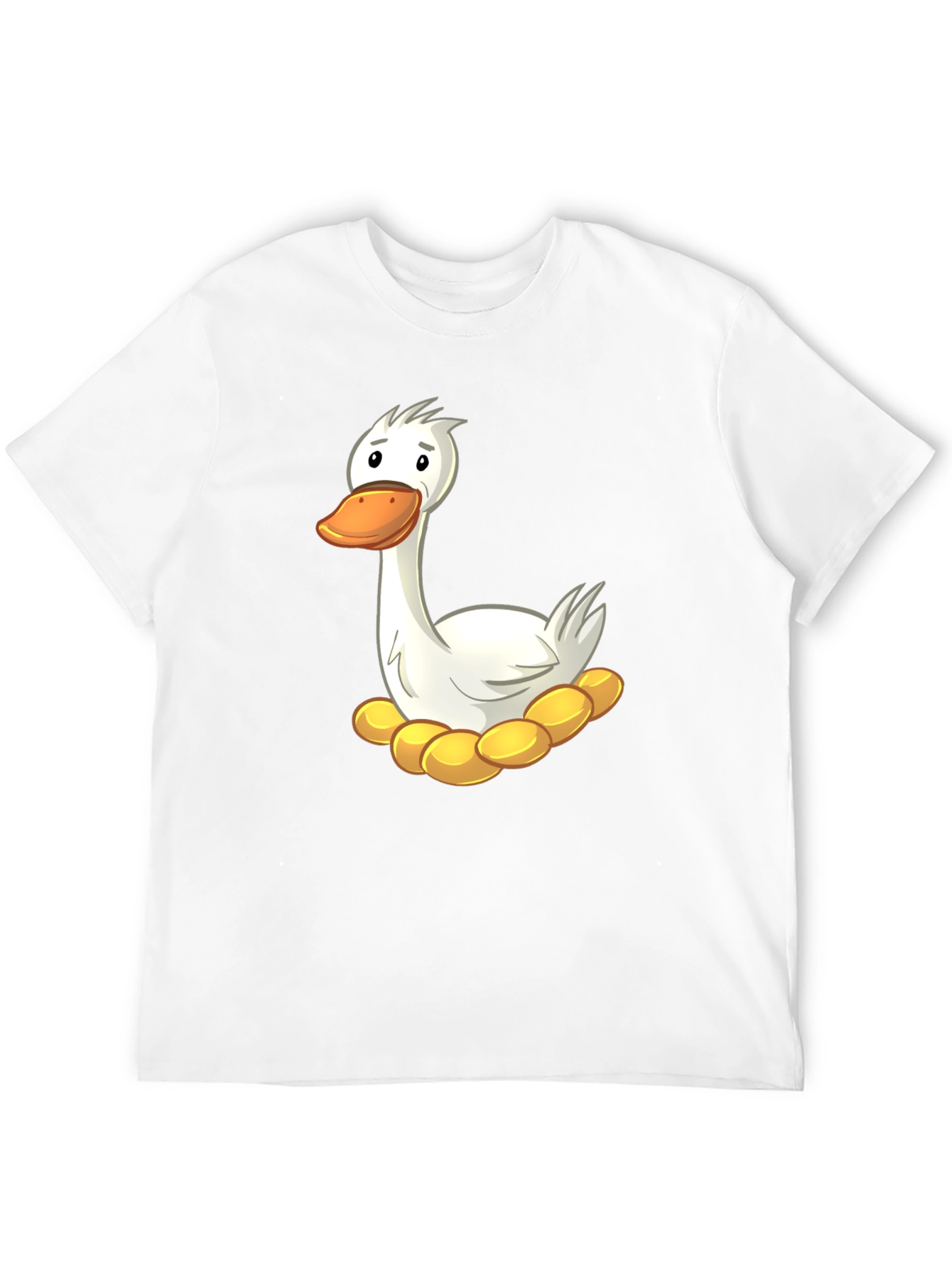 Funny Goose on Nest Graphic T-Shirt