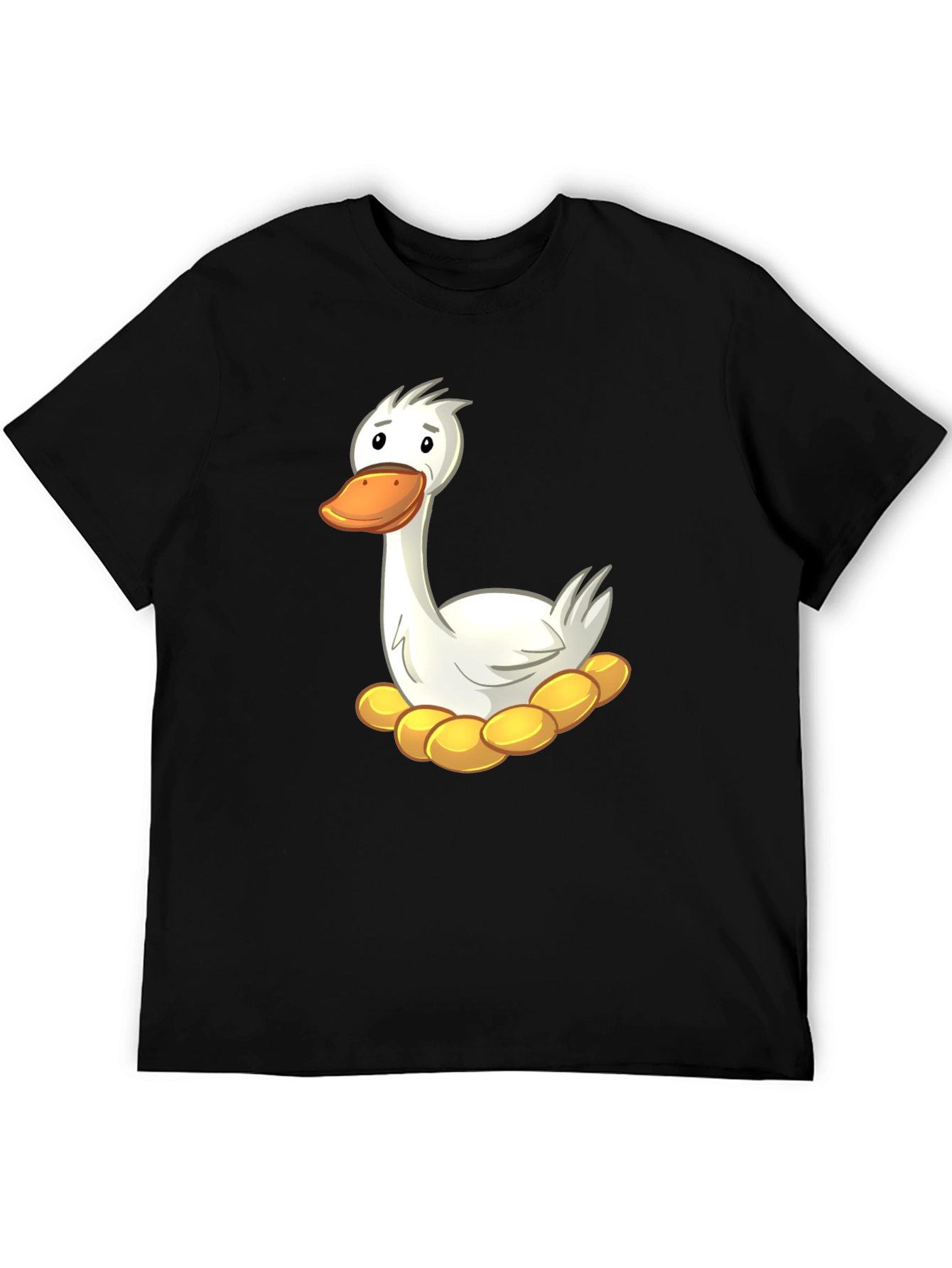 Funny Goose on Nest Graphic T-Shirt
