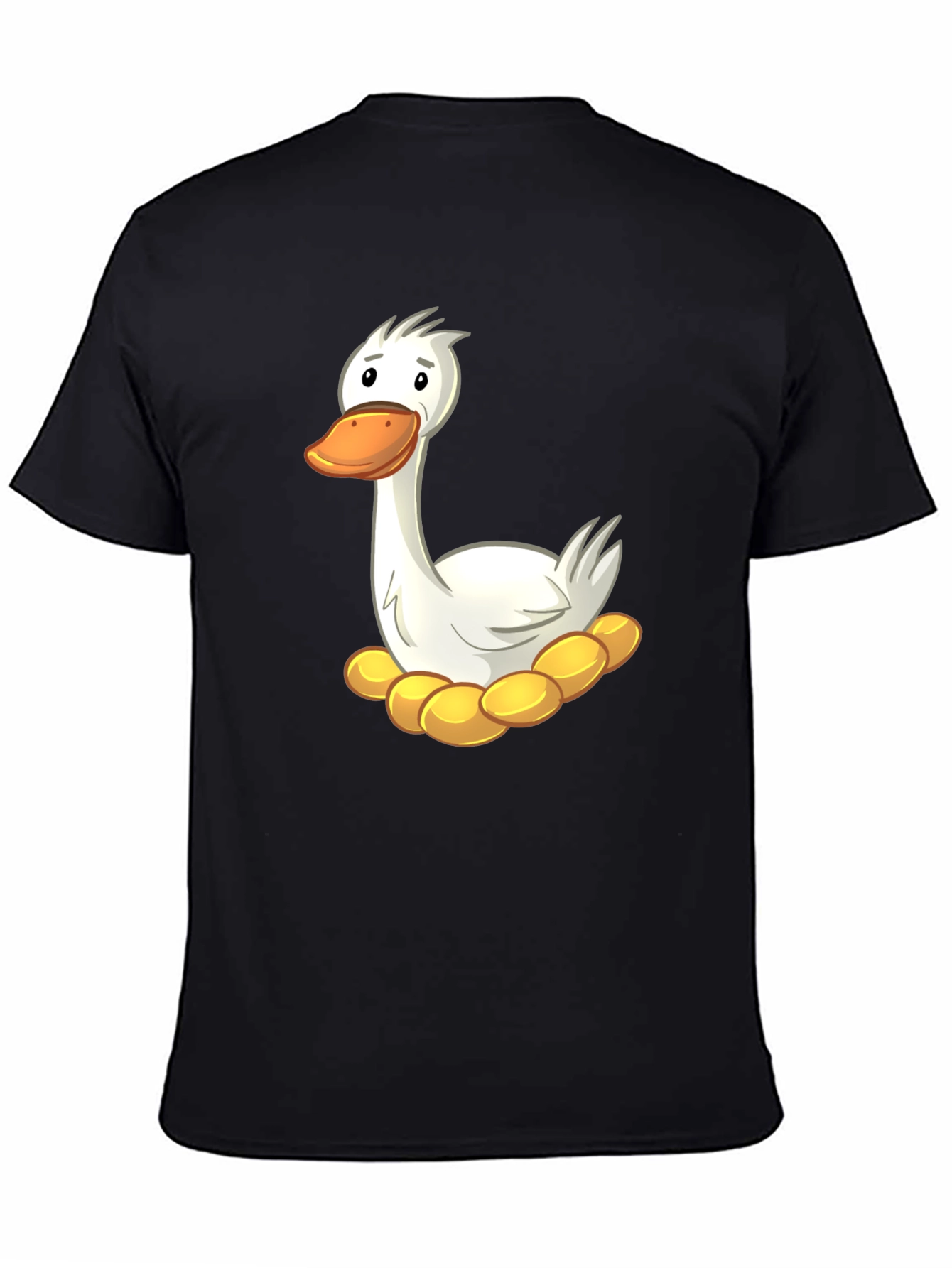 Funny Goose on Nest Graphic T-Shirt