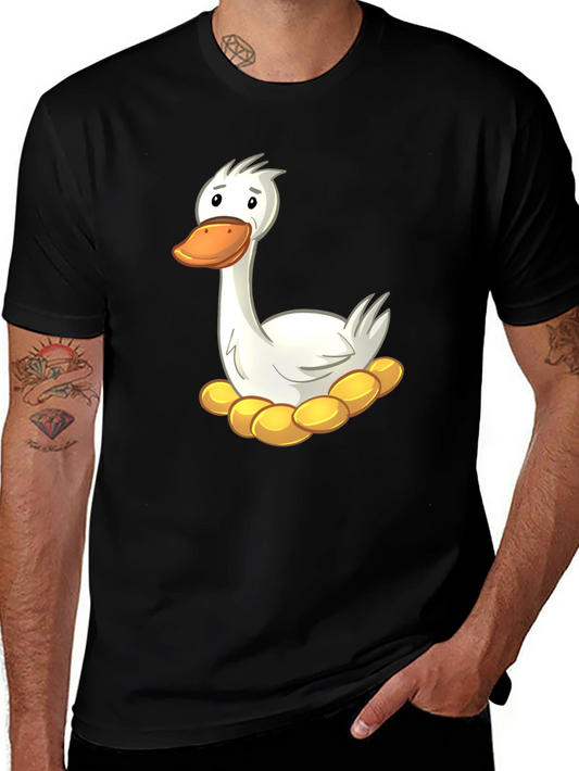 Funny Goose on Nest Graphic T-Shirt