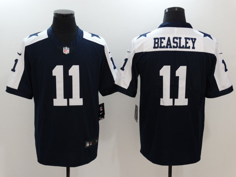 Men's Dallas Cowboys Cole Beasley #11 Navy Game Jerseys