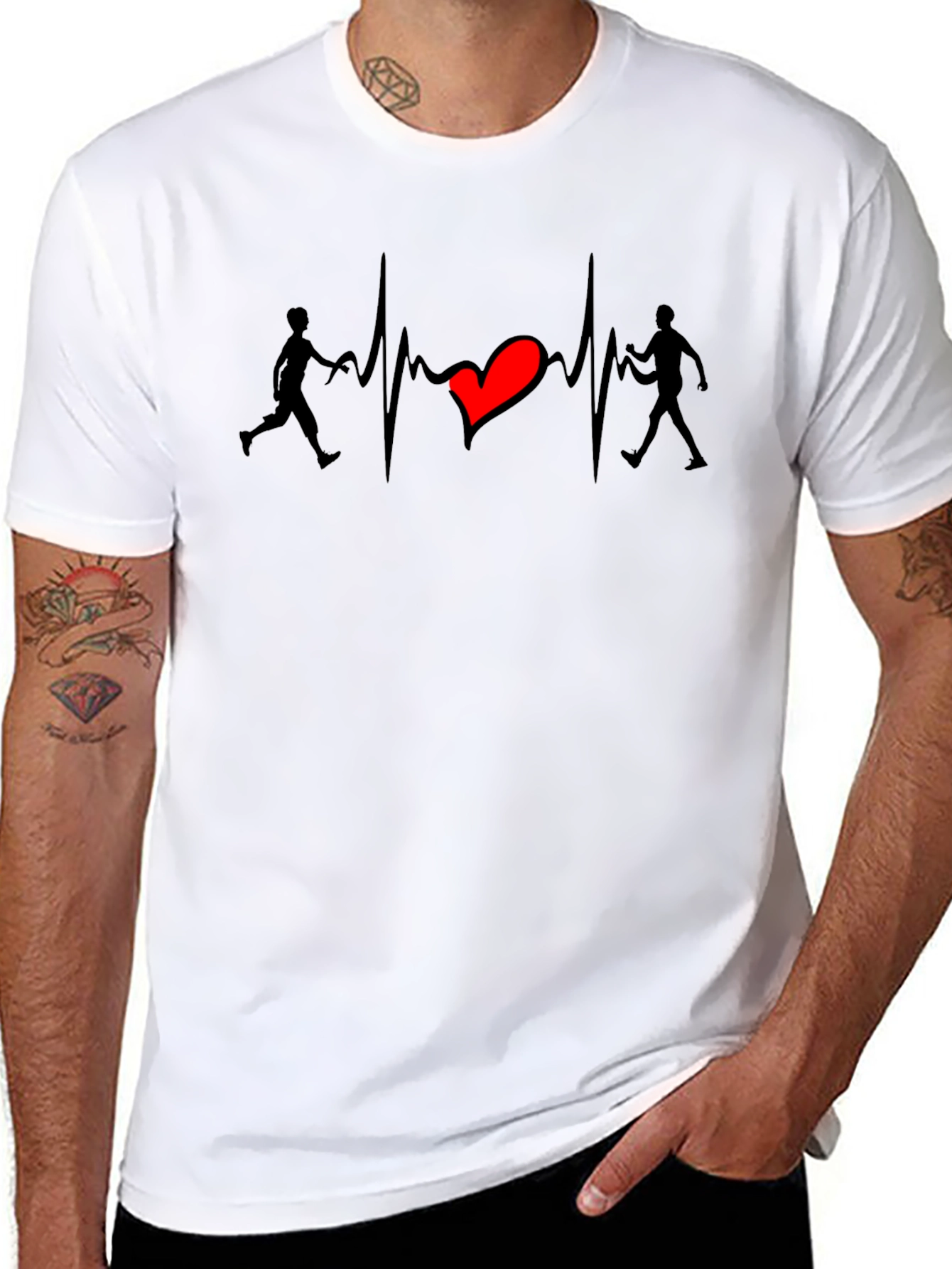 Heartbeat Runner T-Shirt - Love to Run!