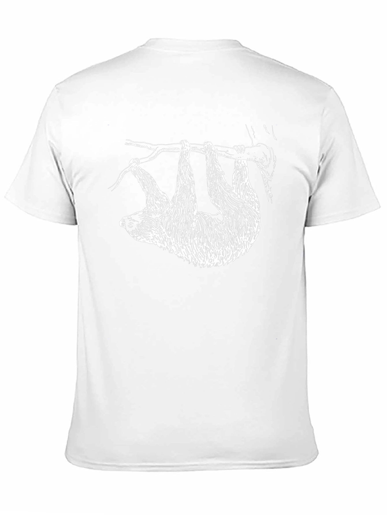 Sloth Graphic Black T-Shirt