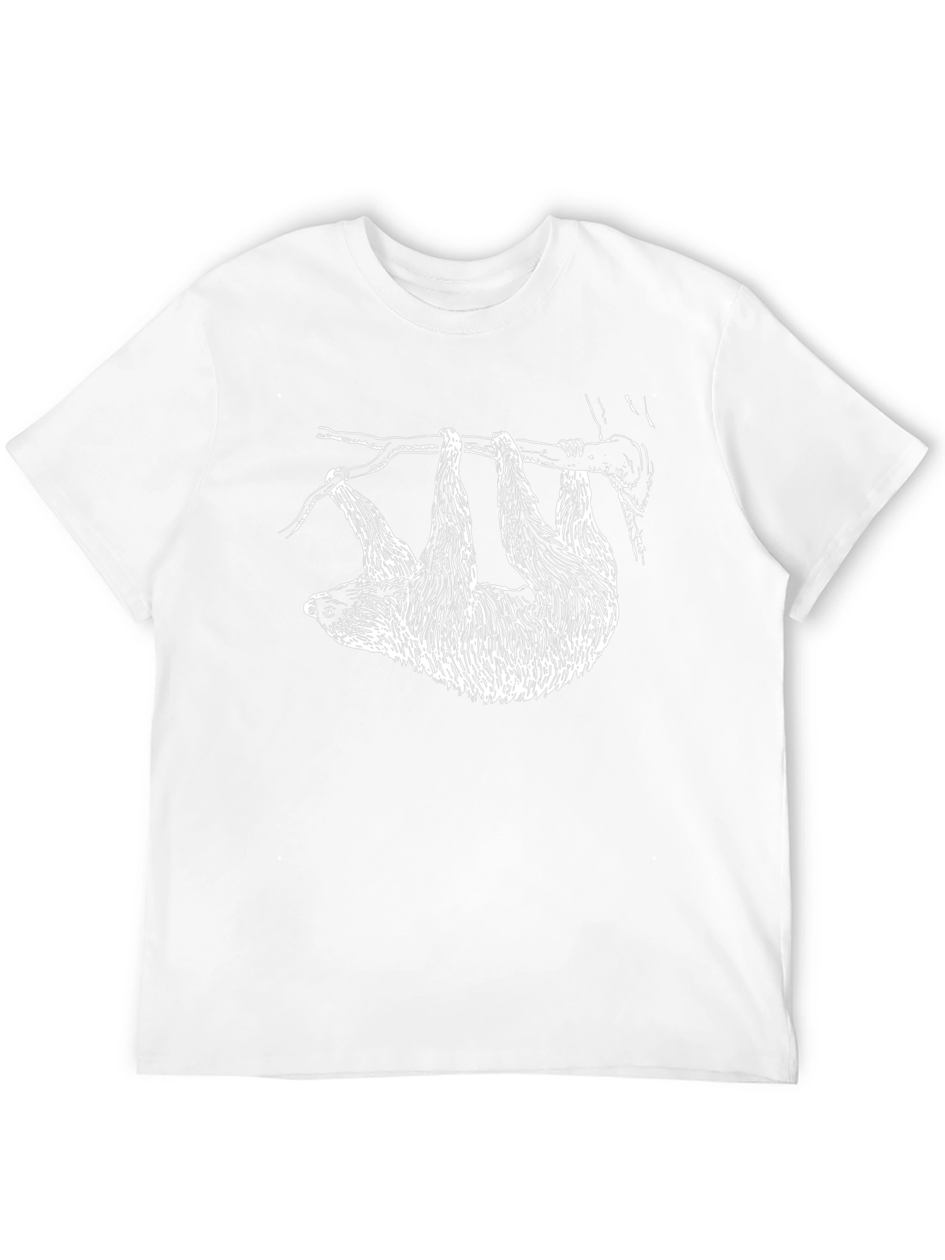 Sloth Graphic Black T-Shirt