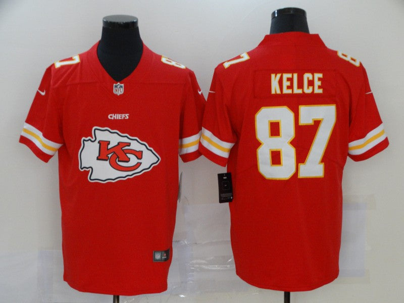 Men's Kansas City Chiefs Travis Kelce #87 Red Game Player Jerseys