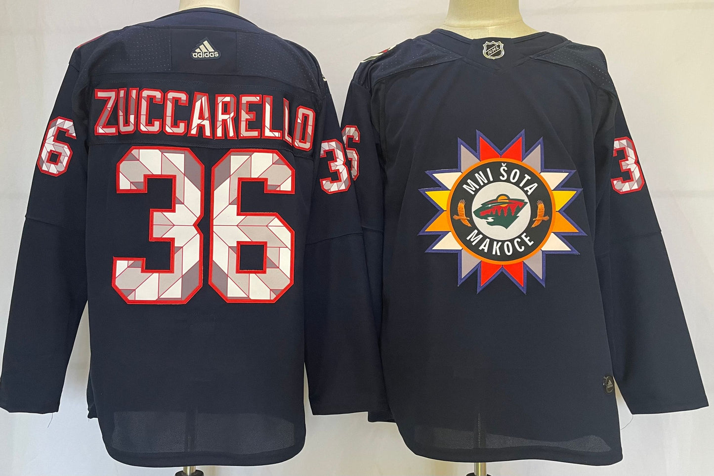 Men's Minnesota Wild Mats Zuccarello #36 Black Breakaway Jerseys