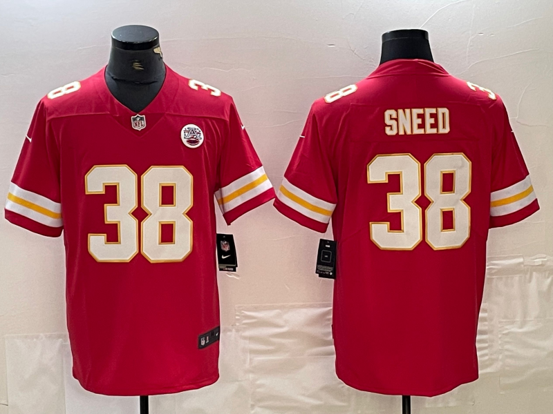 Men's Kansas City Chiefs L'Jarius Sneed #38 Red Game Jerseys