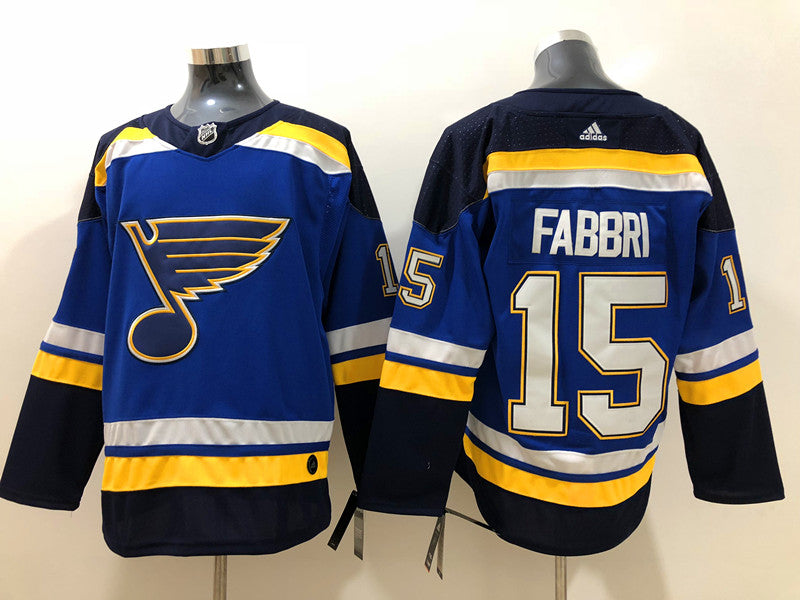 Men's St. Louis Blues Robby Fabbri #15 Blue Breakaway Player Jerseys