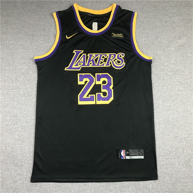 Men's Los Angeles Lakers LeBron James Black 2020/21 Swingman Player Jerseys