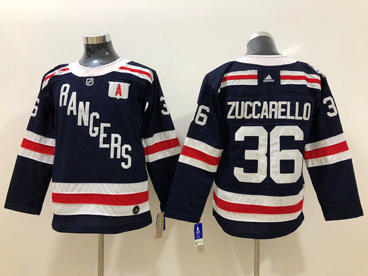 Men's New York Rangers Mats Zuccarello #36 Navy Player Jerseys