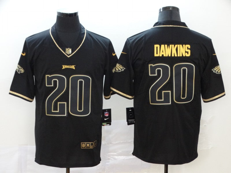 Men's Philadelphia Eagles Brian Dawkins #20 Black Game Player Jerseys