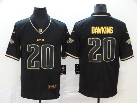Men's Philadelphia Eagles Brian Dawkins #20 Black Game Player Jerseys