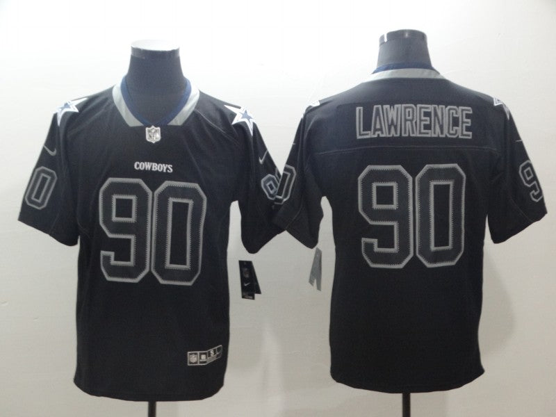 Men's Dallas Cowboys DeMarcus Lawrence #90 Black Player Game Jerseys