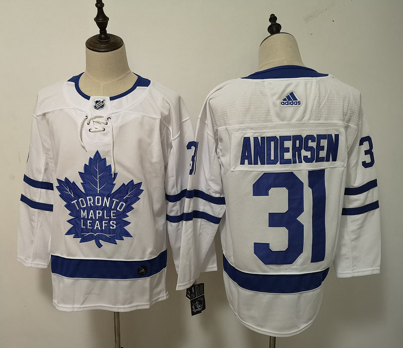 Men's Toronto Maple Leafs Frederik Andersen #31 White Player Jerseys