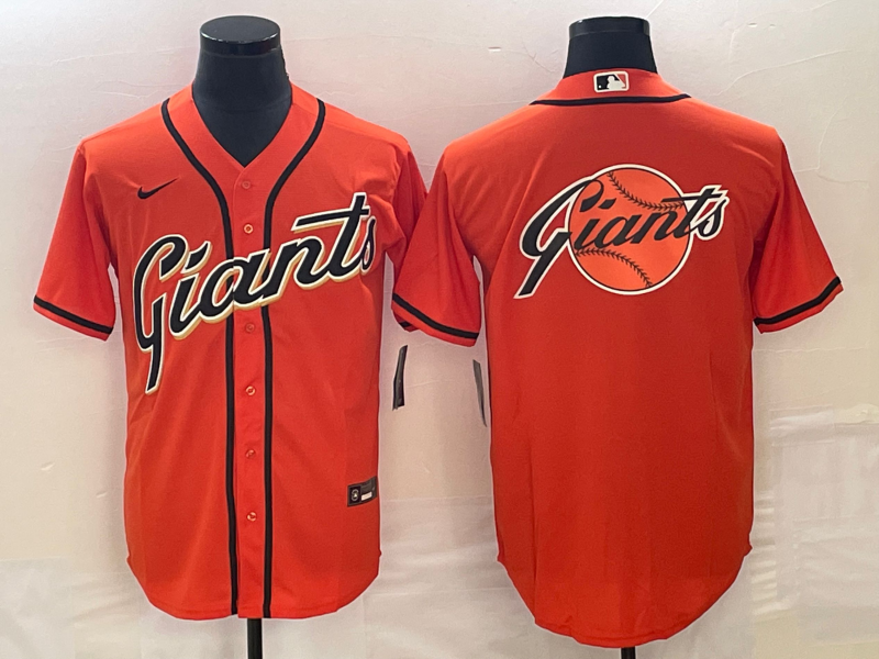 Men's San Francisco Giants Orange Replica Team Jerseys