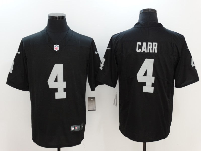 Men's Las Vegas Raiders Derek Carr #4 Black Vapor Jerseys Black