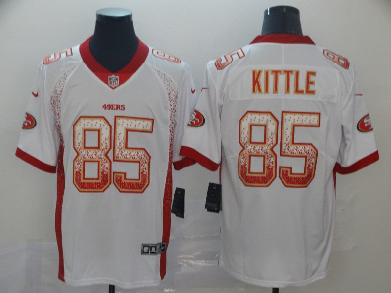 Men's San Francisco 49ers #85 George Kittle White Game Player Jerseys