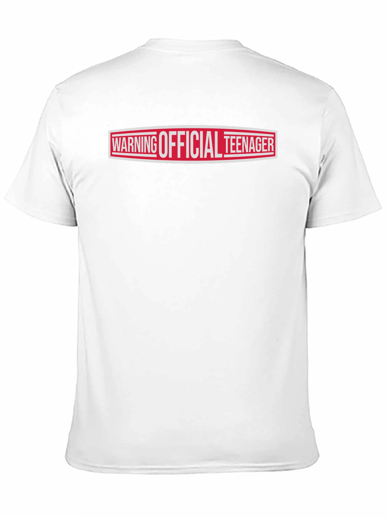 Warning Official Teenager T-Shirt - Black