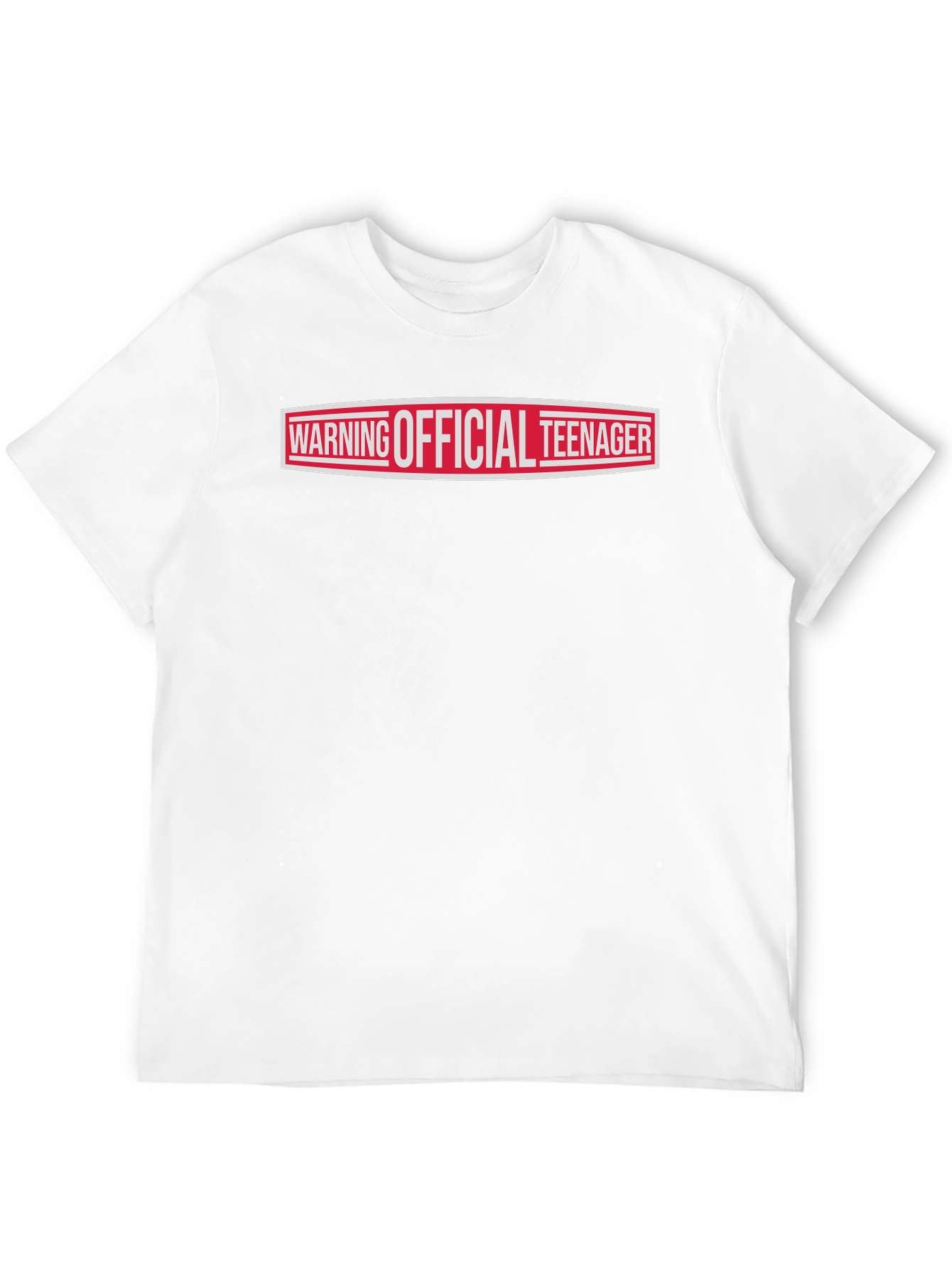 Warning Official Teenager T-Shirt - Black