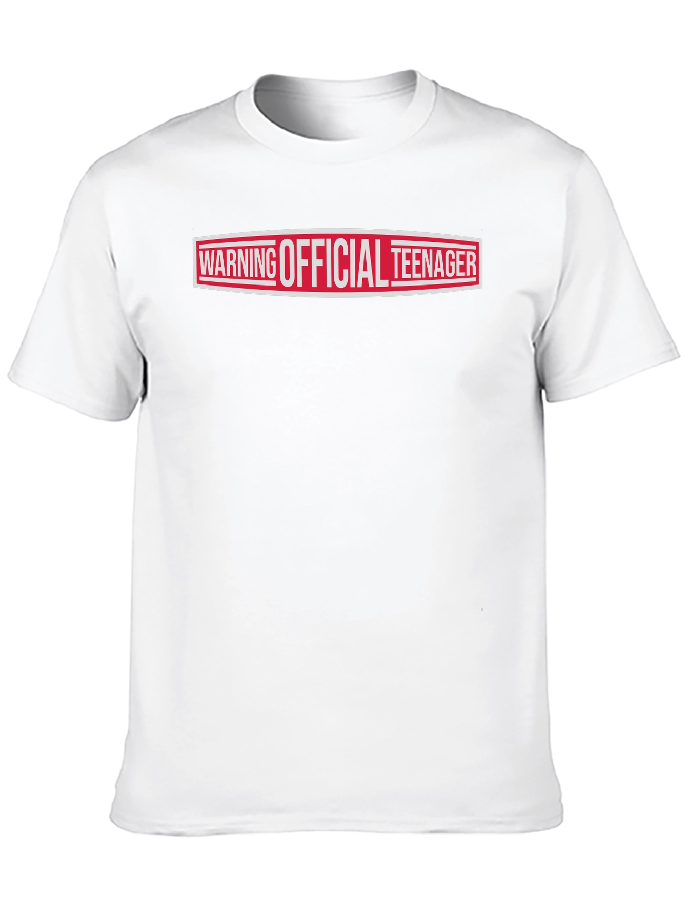 Warning Official Teenager T-Shirt - Black
