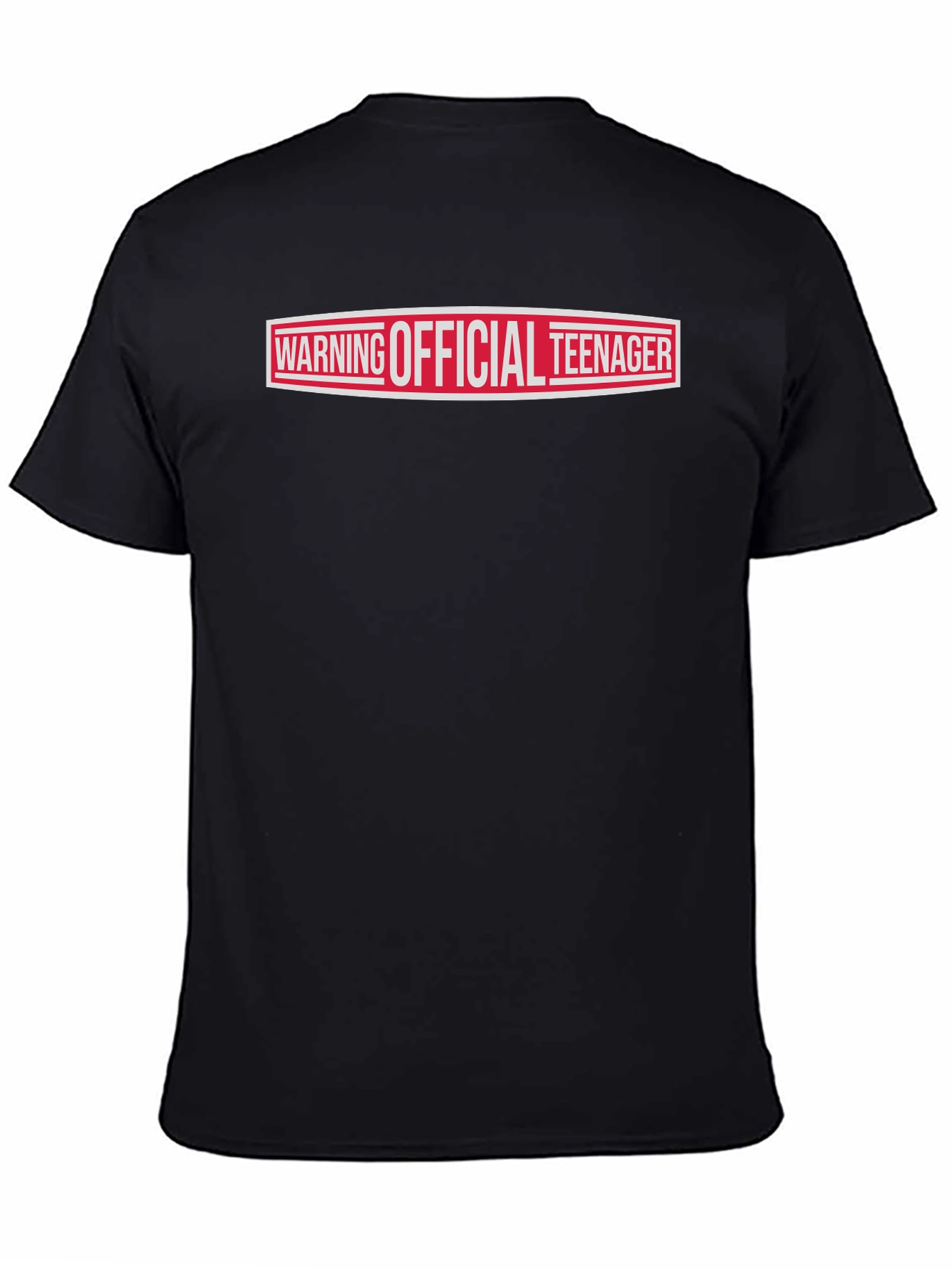 Warning Official Teenager T-Shirt - Black