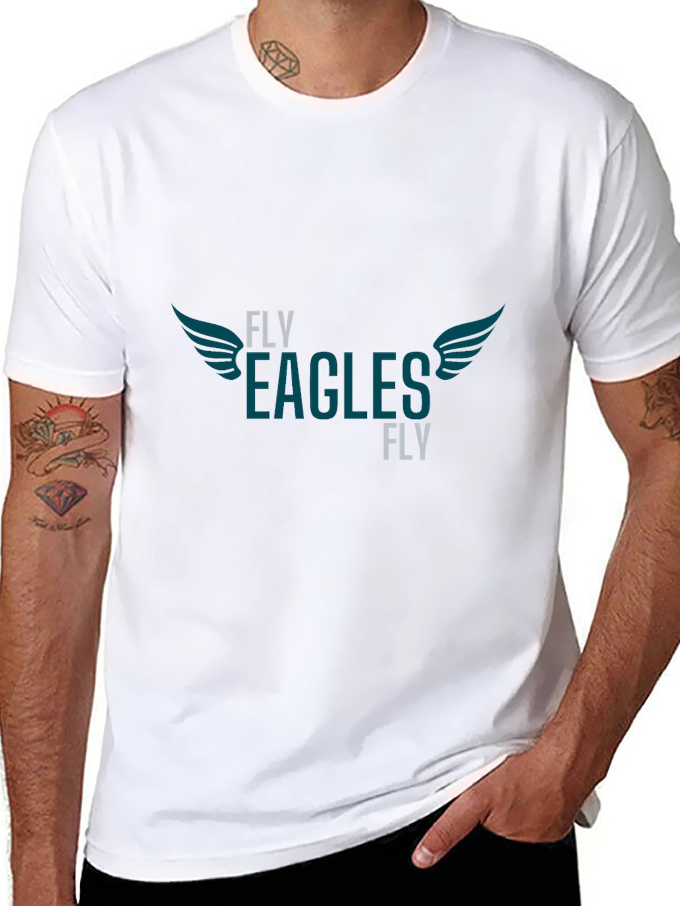 Fly Eagles Fly Graphic Tee - Black T-Shirt