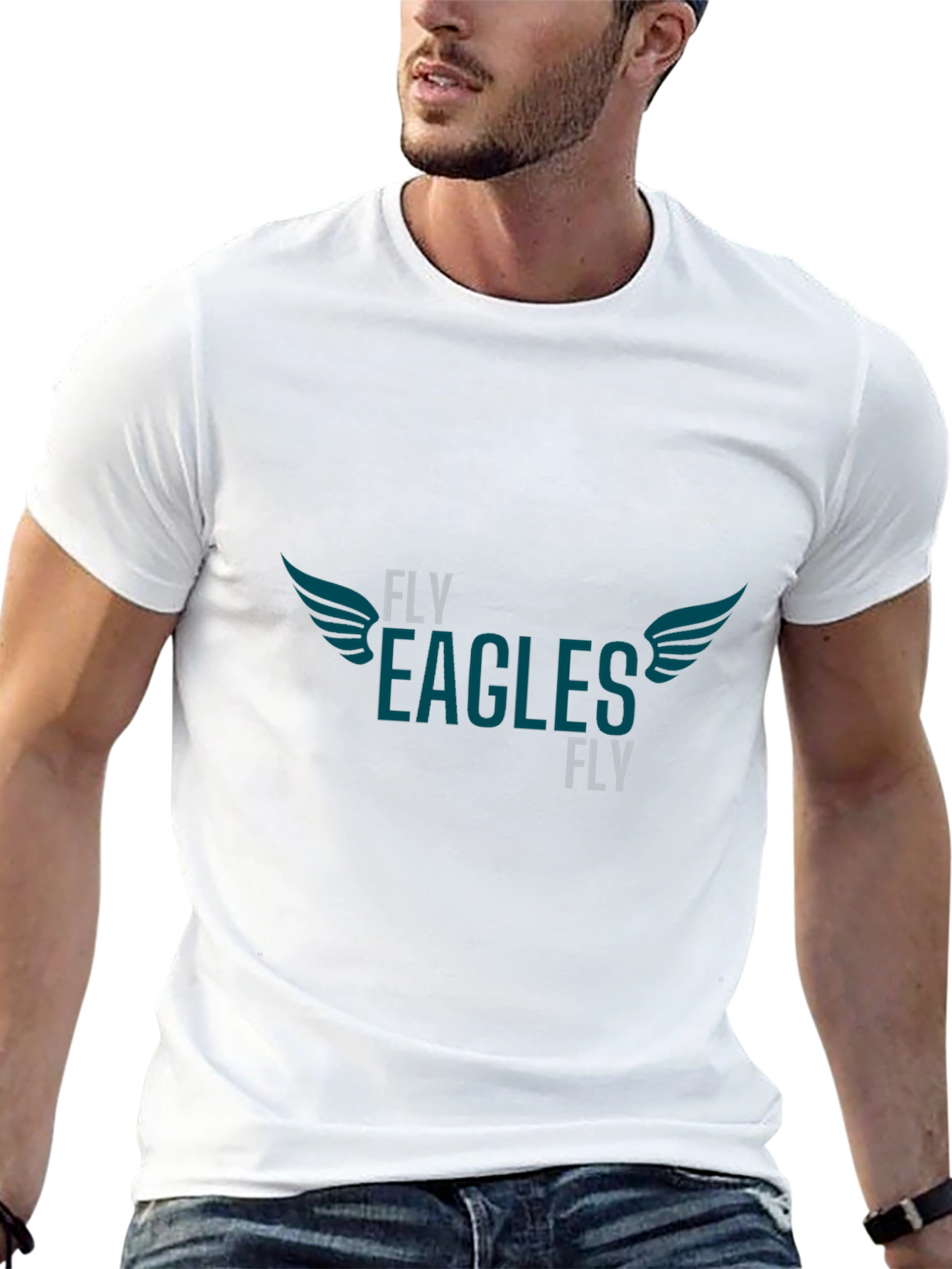 Fly Eagles Fly Graphic Tee - Black T-Shirt