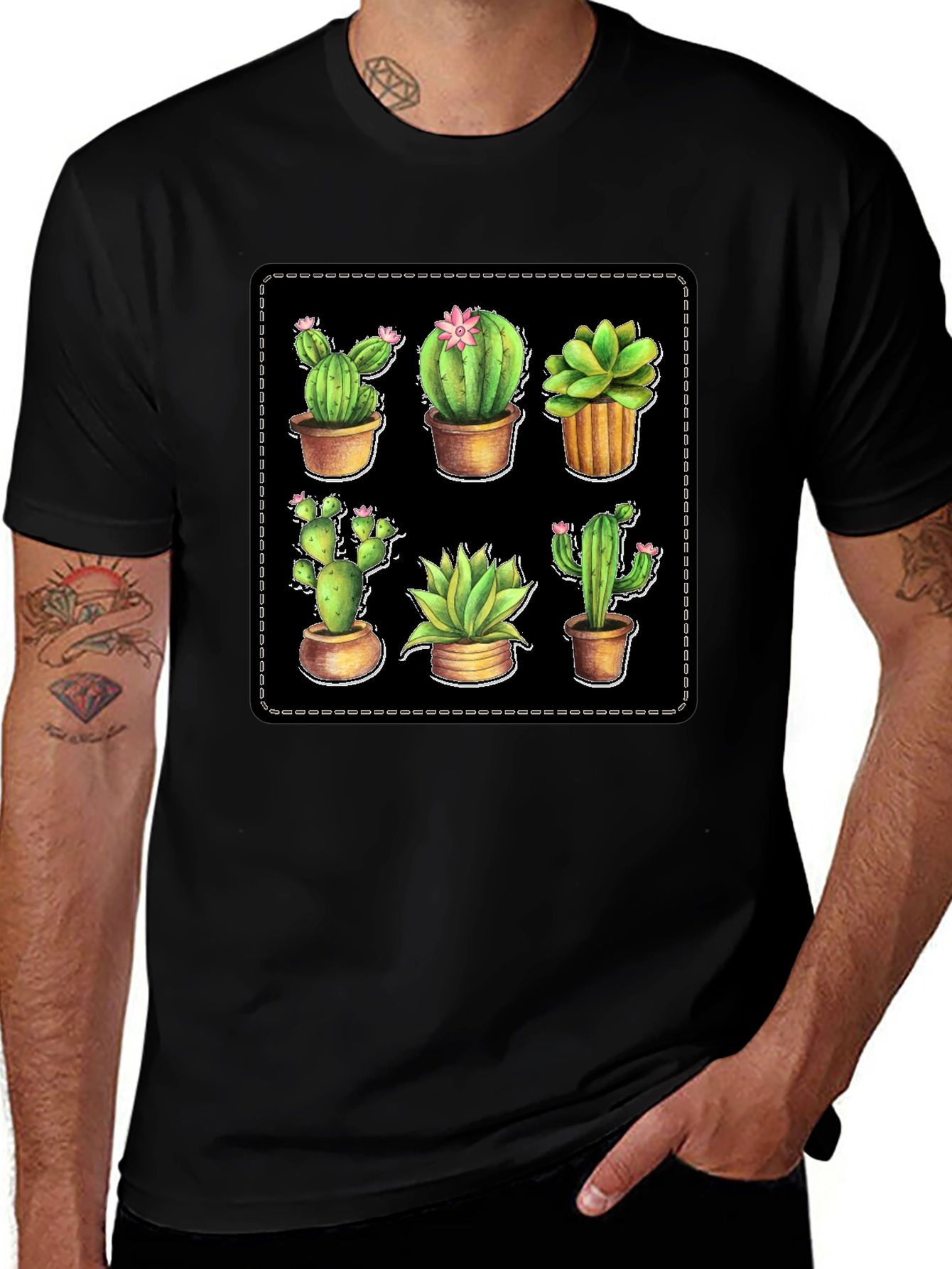 Cactus Plant T-Shirt - Unique Design