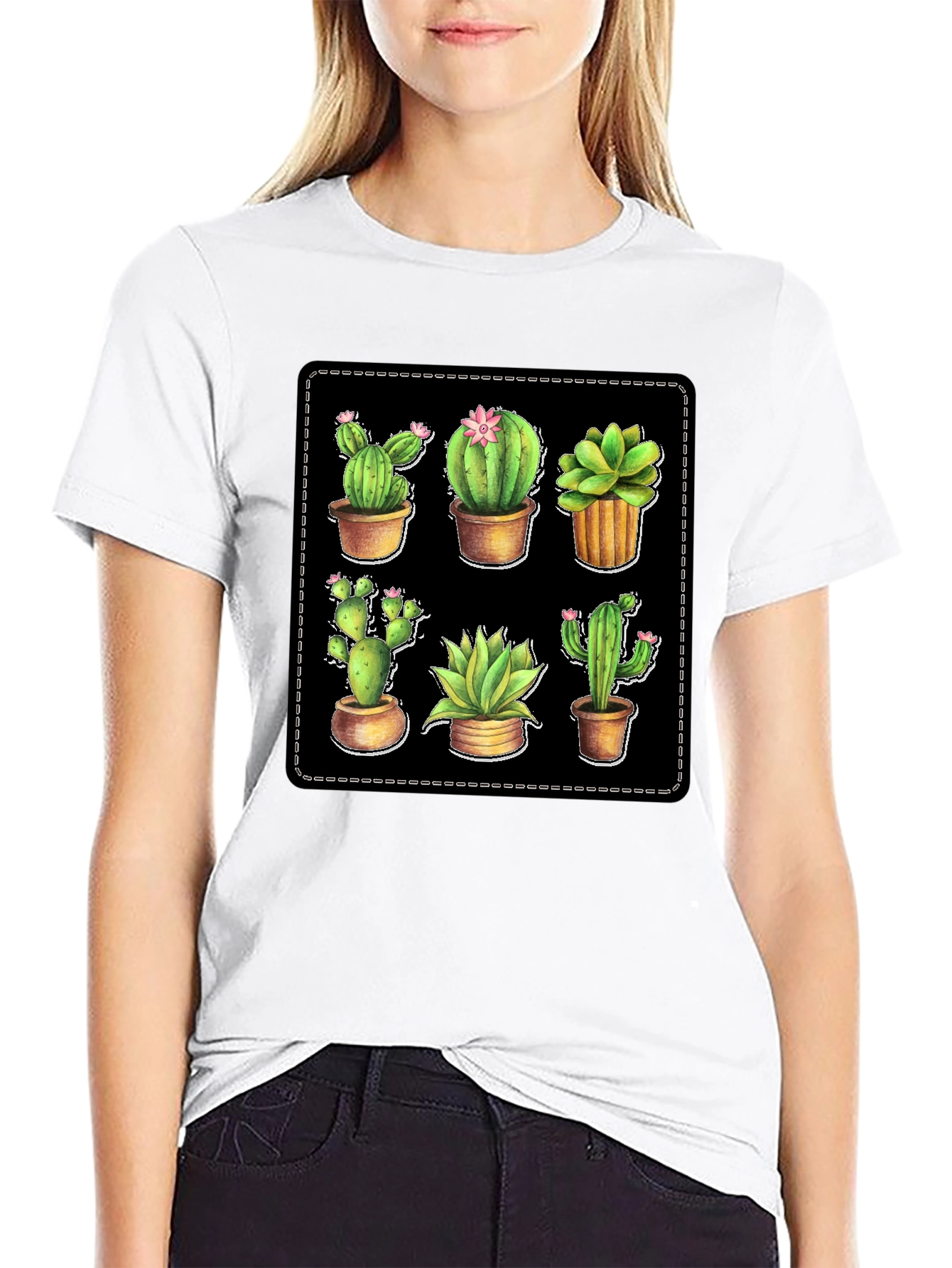 Cactus Plant T-Shirt - Unique Design