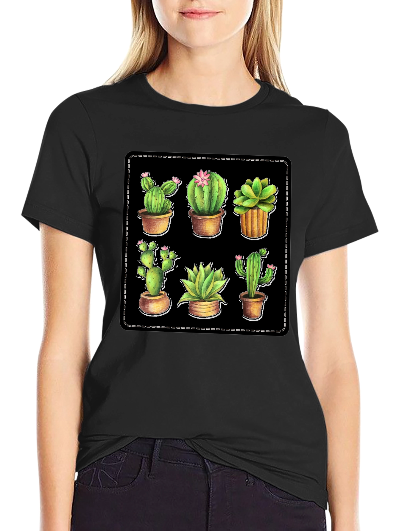 Cactus Plant T-Shirt - Unique Design