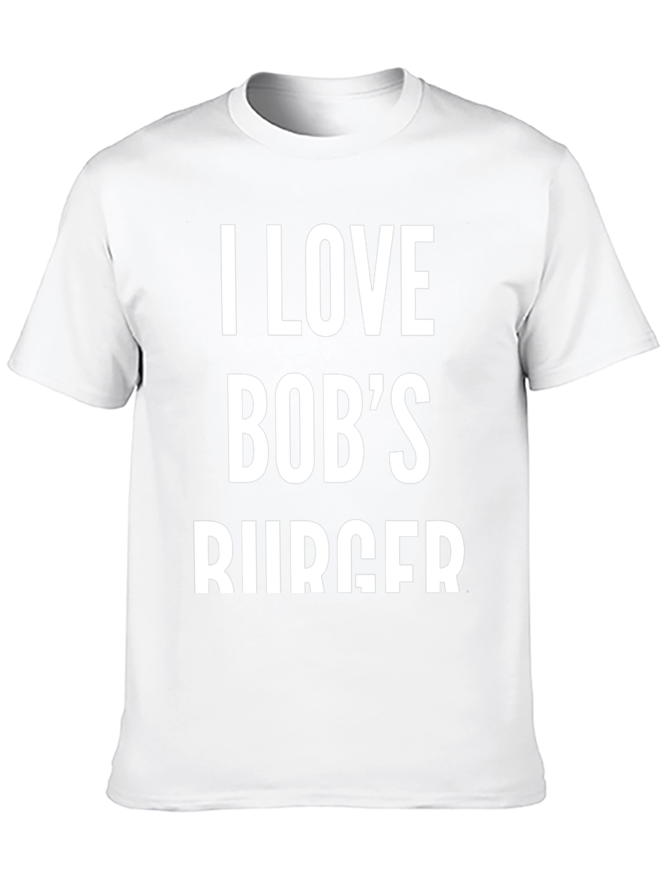 I Love Bobs Burger T-Shirt - Black Cotton Blend
