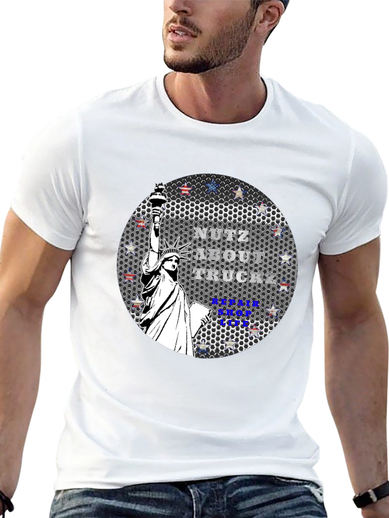 Statue of Liberty Nutz About Truck T-Shirt
