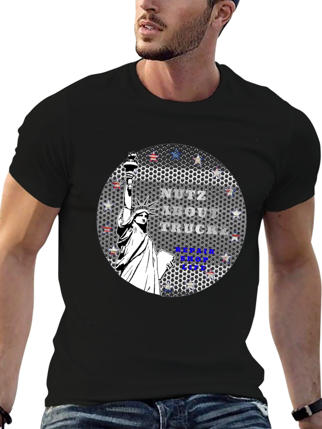 Statue of Liberty Nutz About Truck T-Shirt