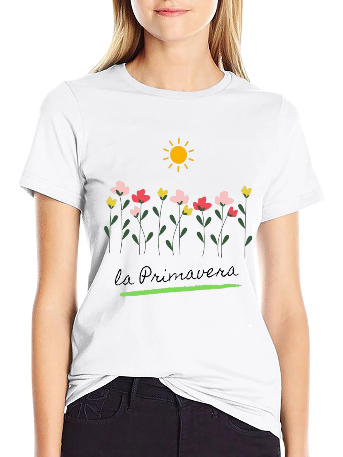 La Primavera Black T-Shirt
