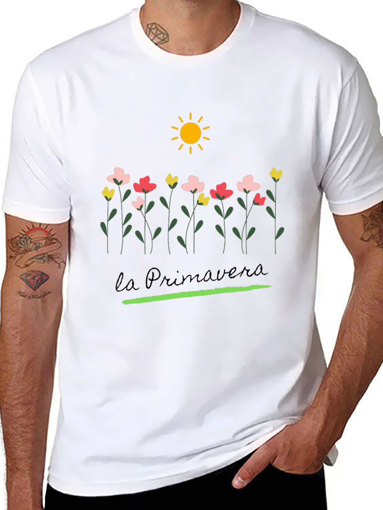 La Primavera Black T-Shirt