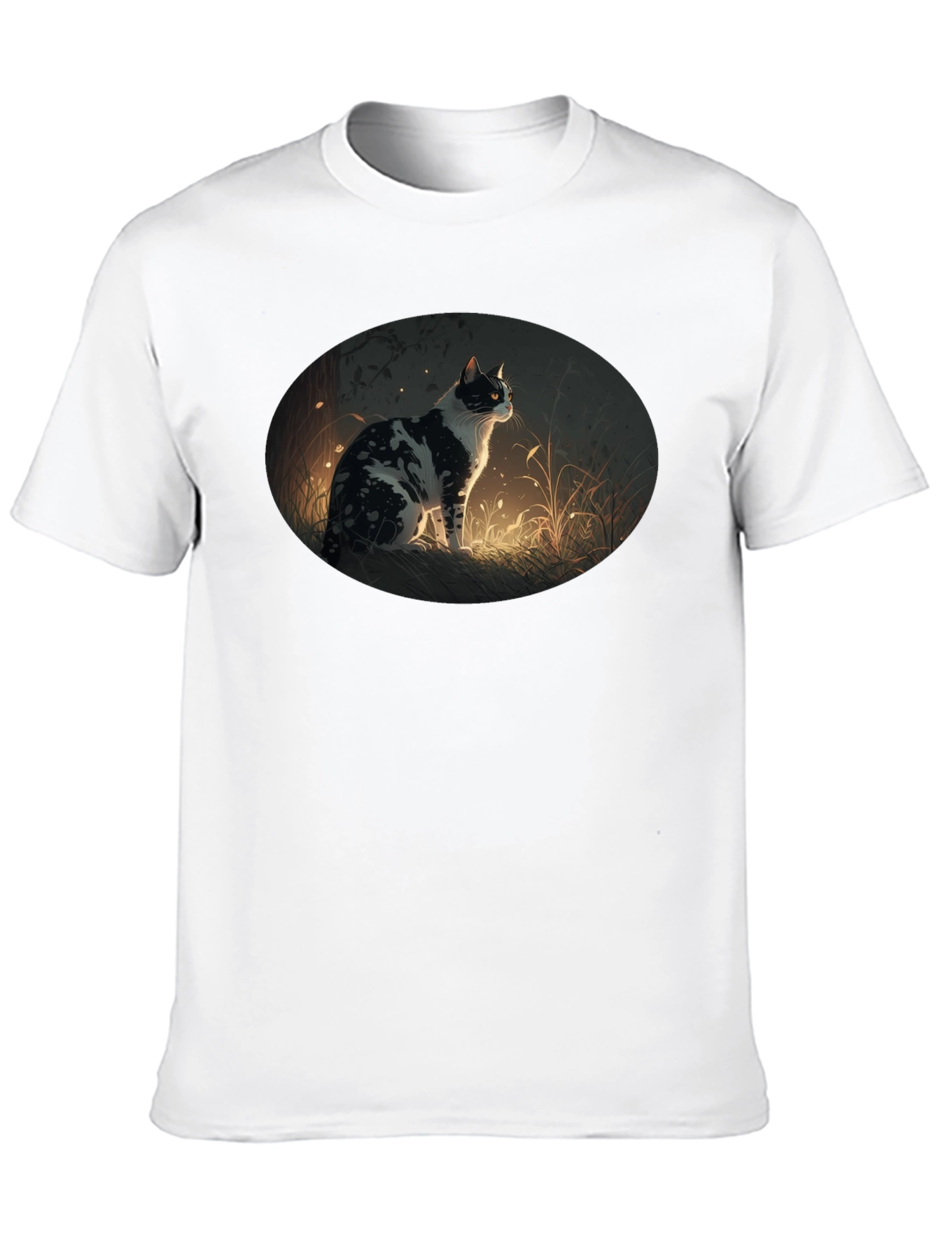 Cat Graphic Tee - Stylish Black T-Shirt