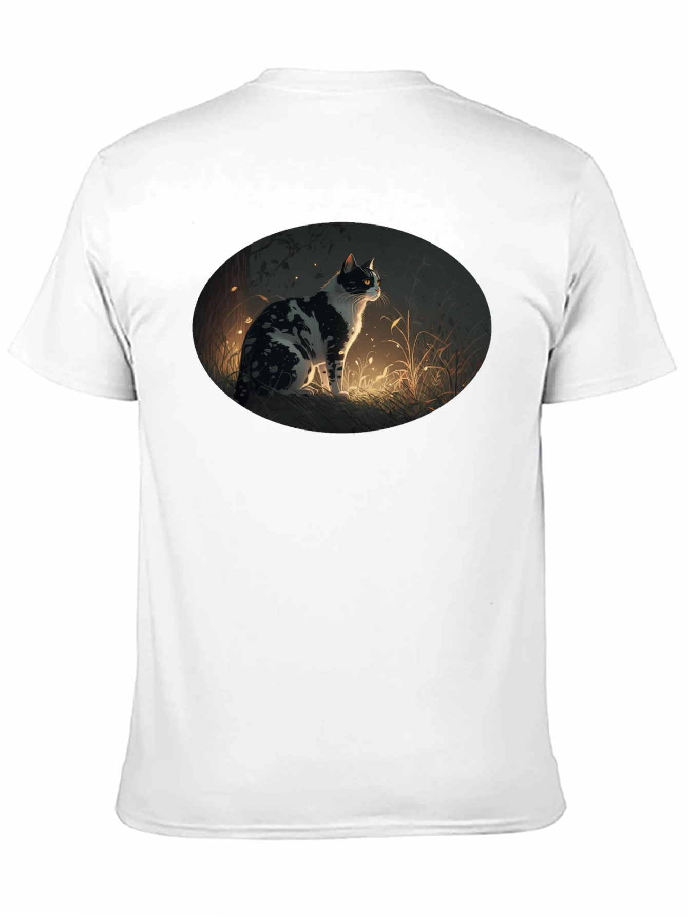 Cat Graphic Tee - Stylish Black T-Shirt