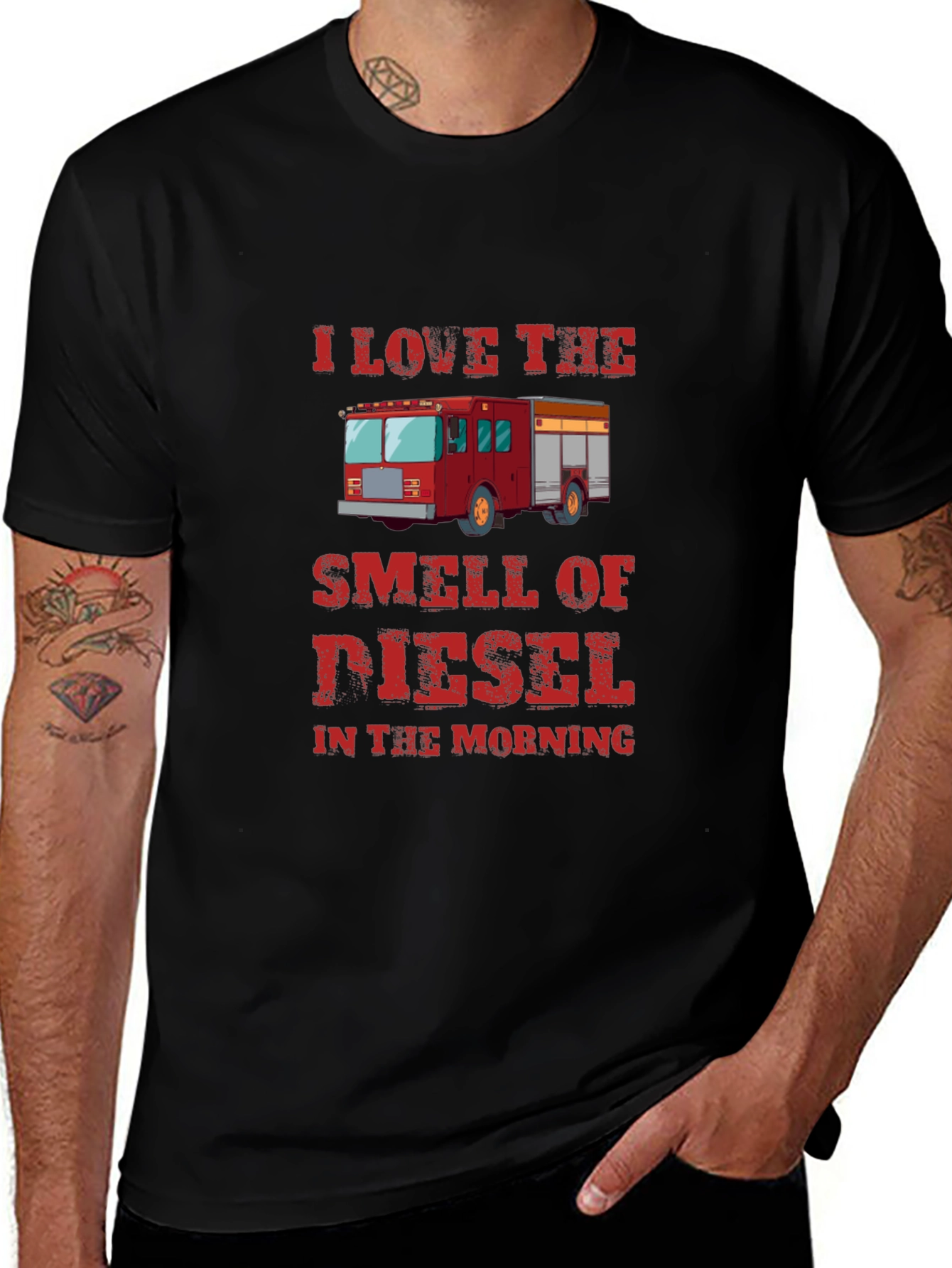 Diesel Smell Firetruck Graphic Tee
