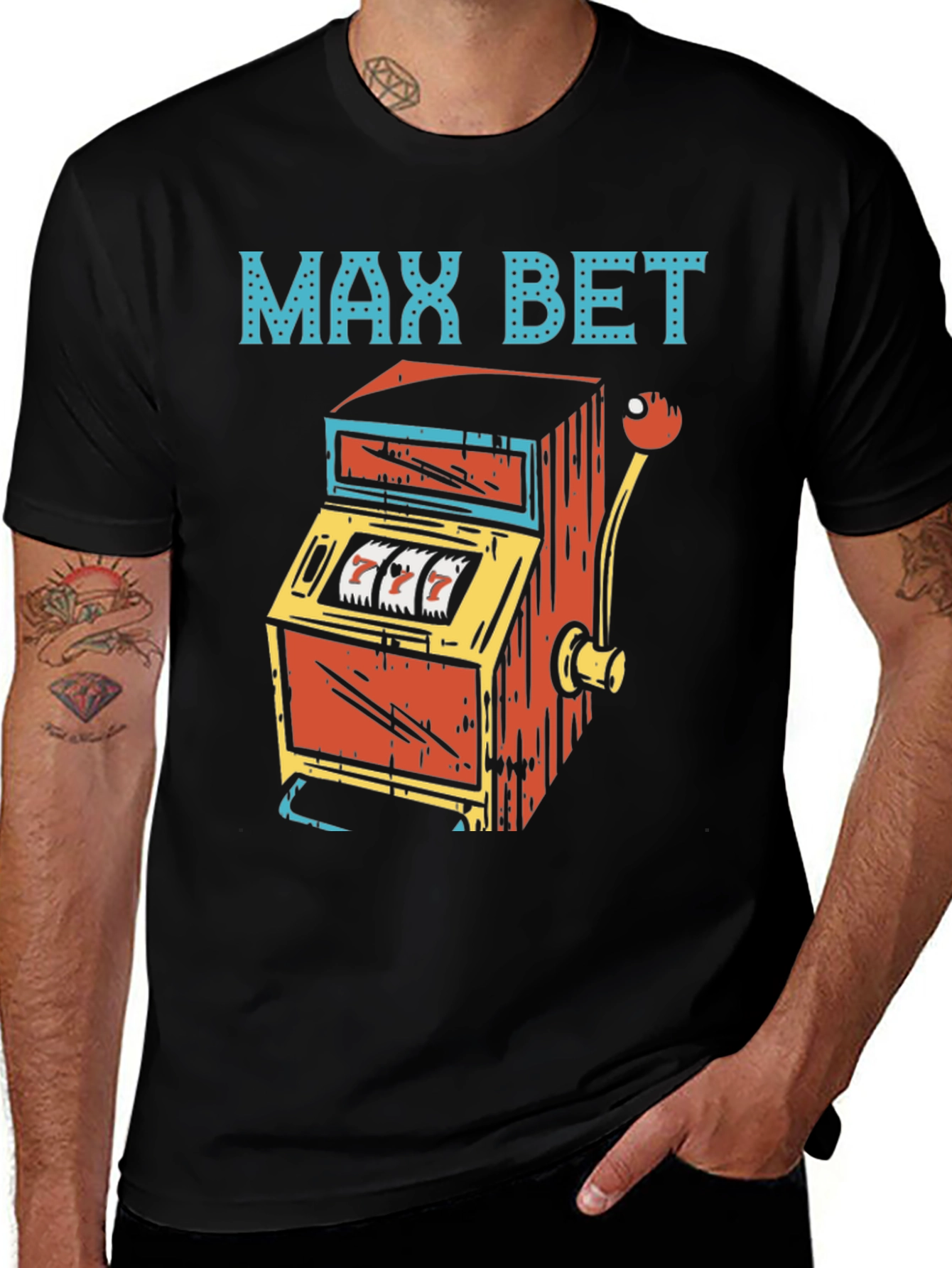 Max Bet T-Shirt - Lucky 7s Graphic Tee