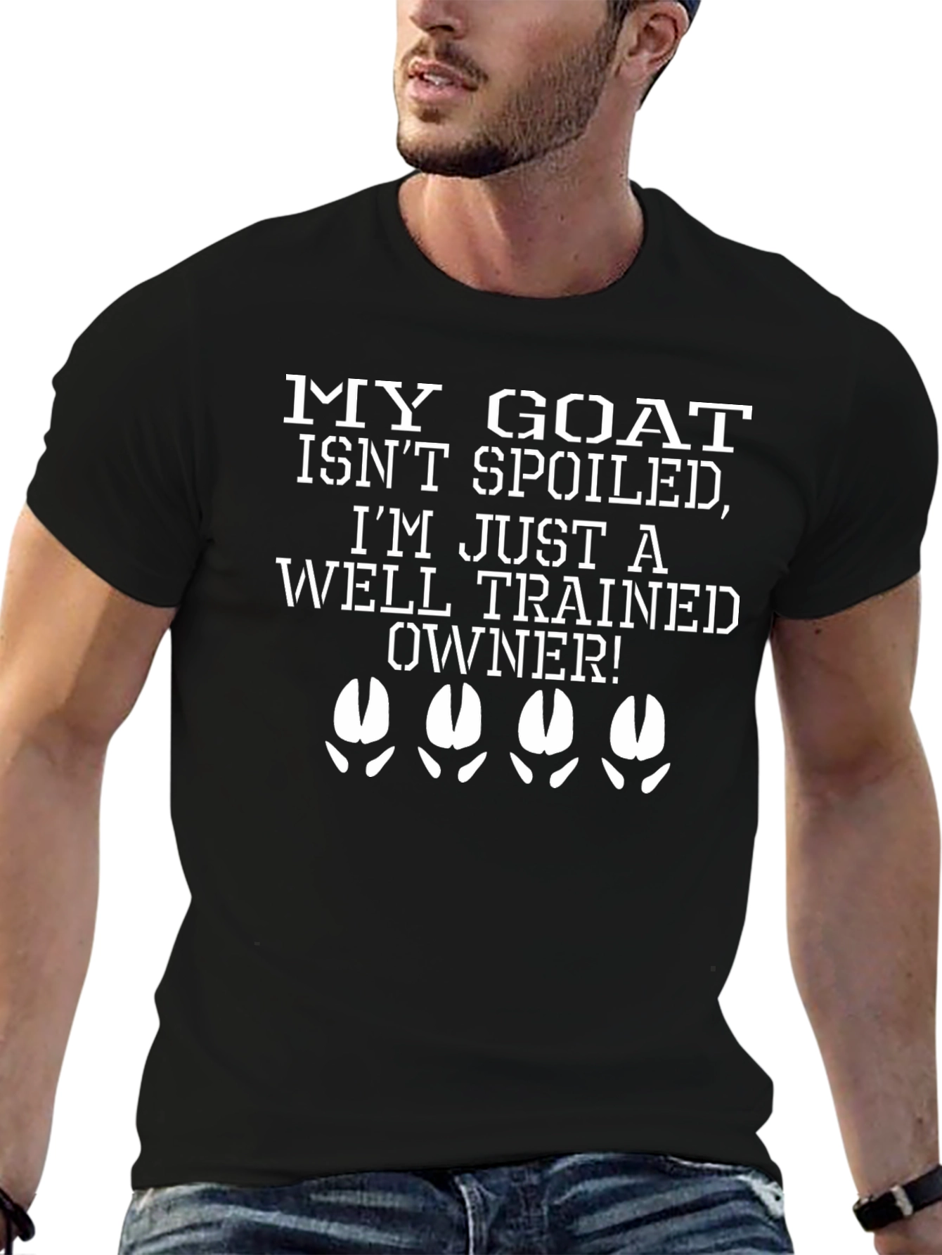 Funny Goat Owner Graphic T-Shirt
