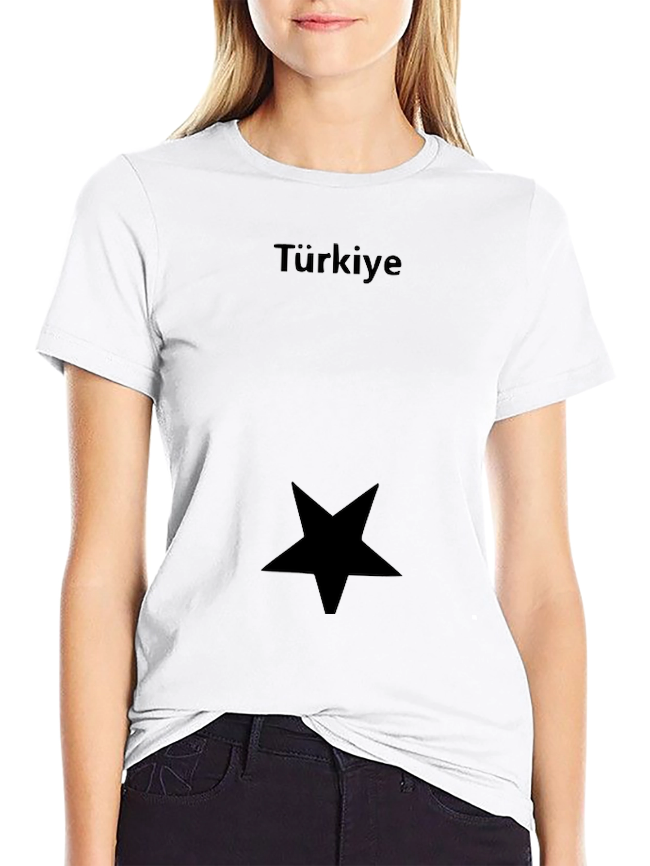 Türkiye Star Black T-Shirt