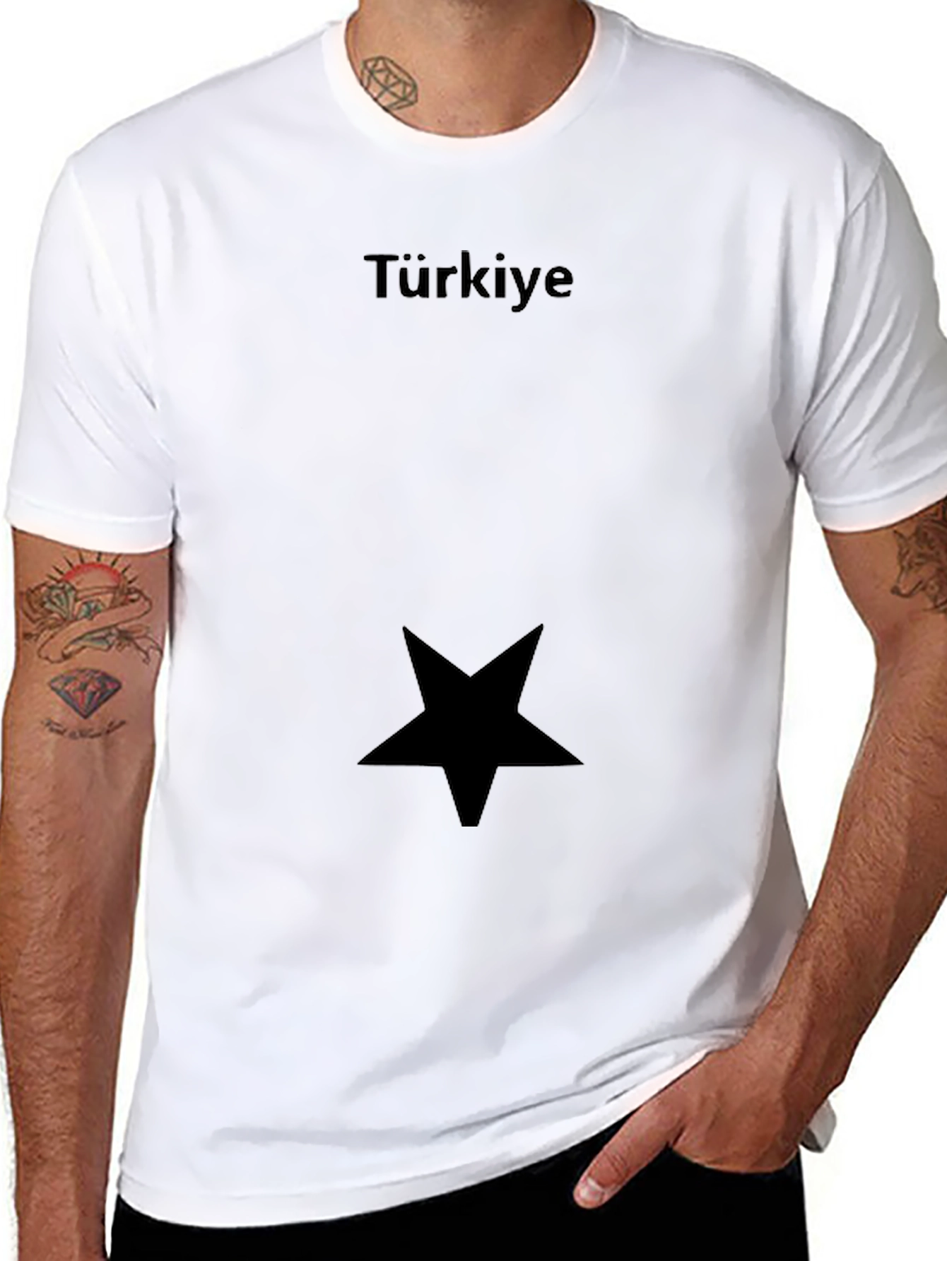 Türkiye Star Black T-Shirt