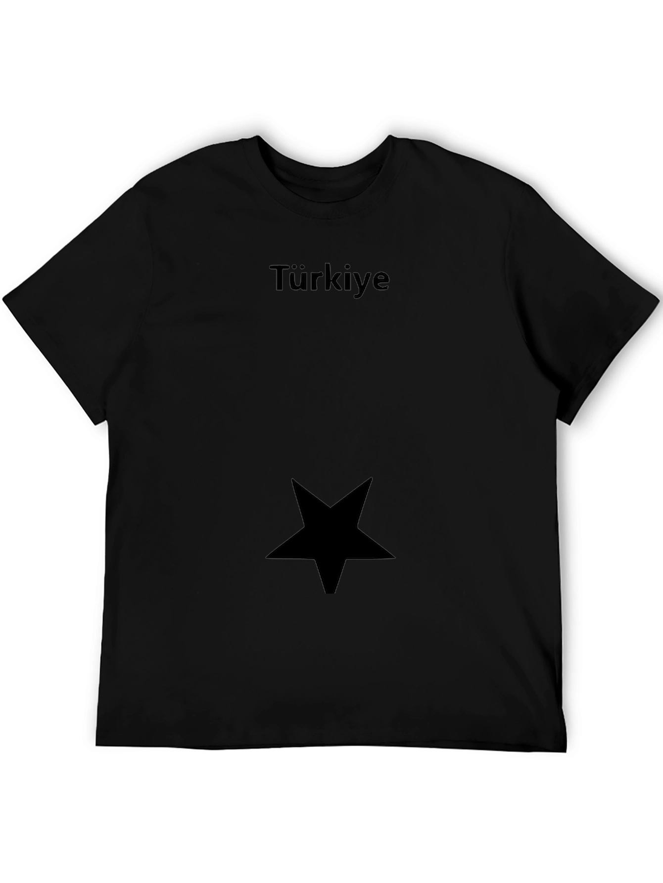 Türkiye Star Black T-Shirt