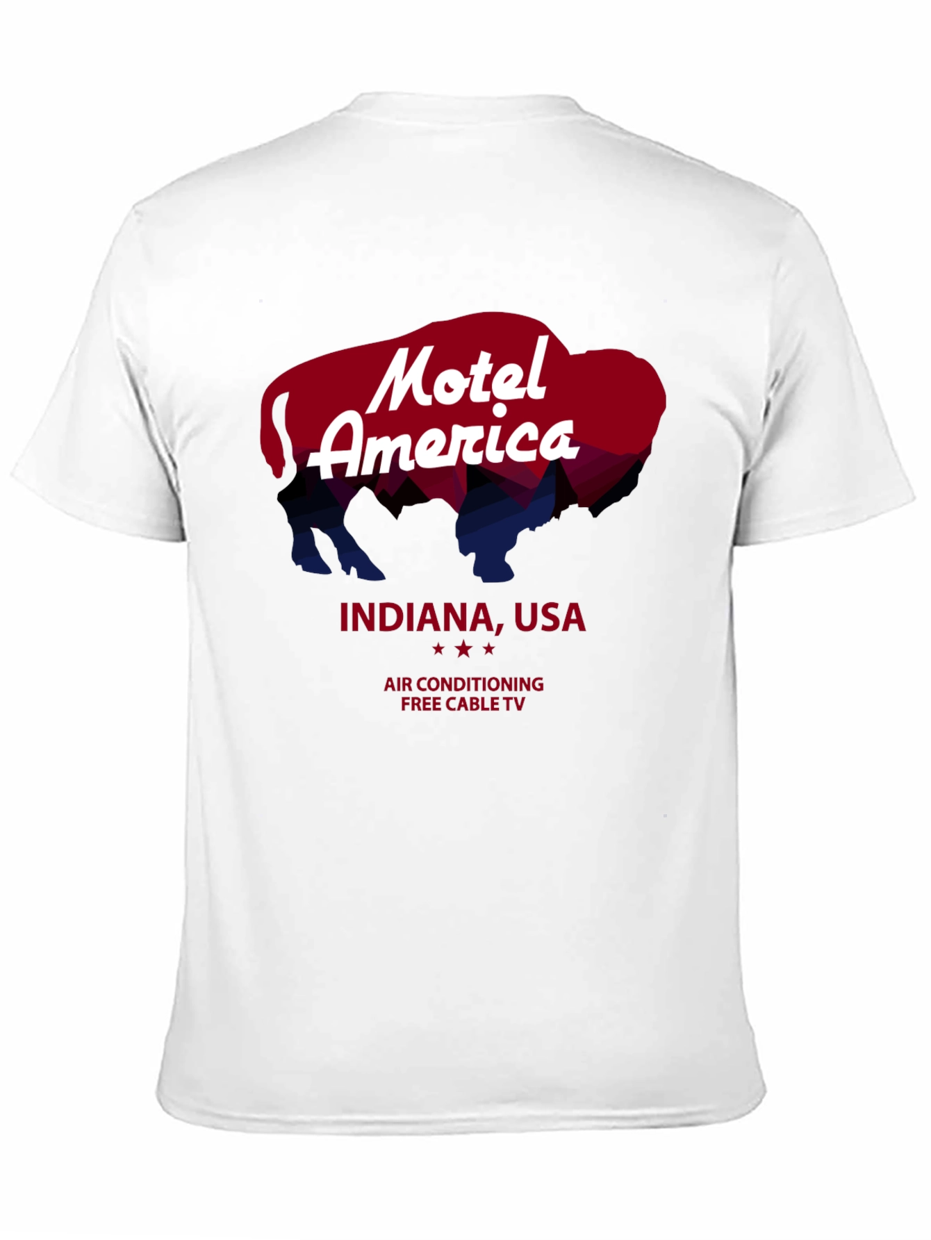 Motel America Indiana Tee - Retro Buffalo Graphic