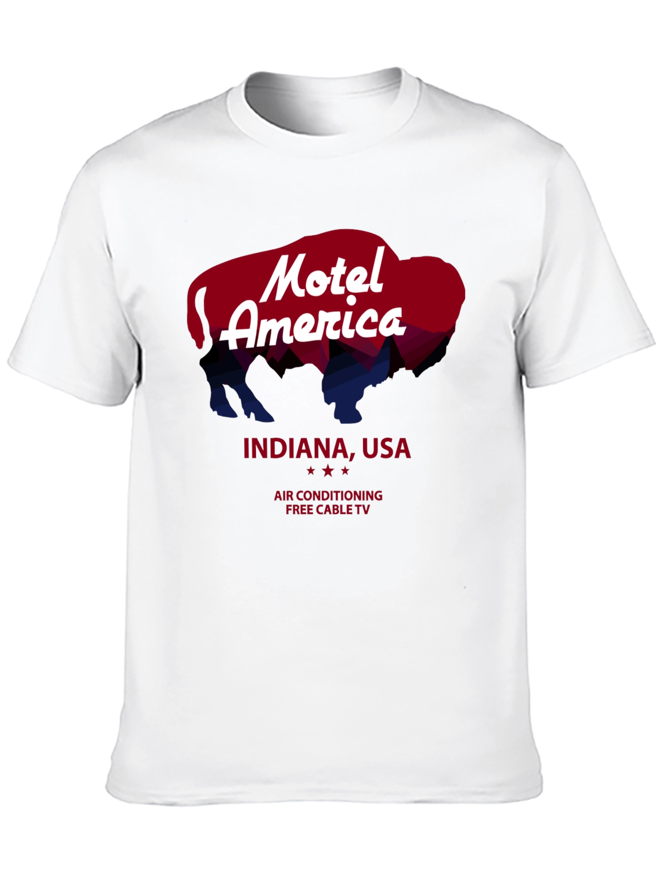Motel America Indiana Tee - Retro Buffalo Graphic