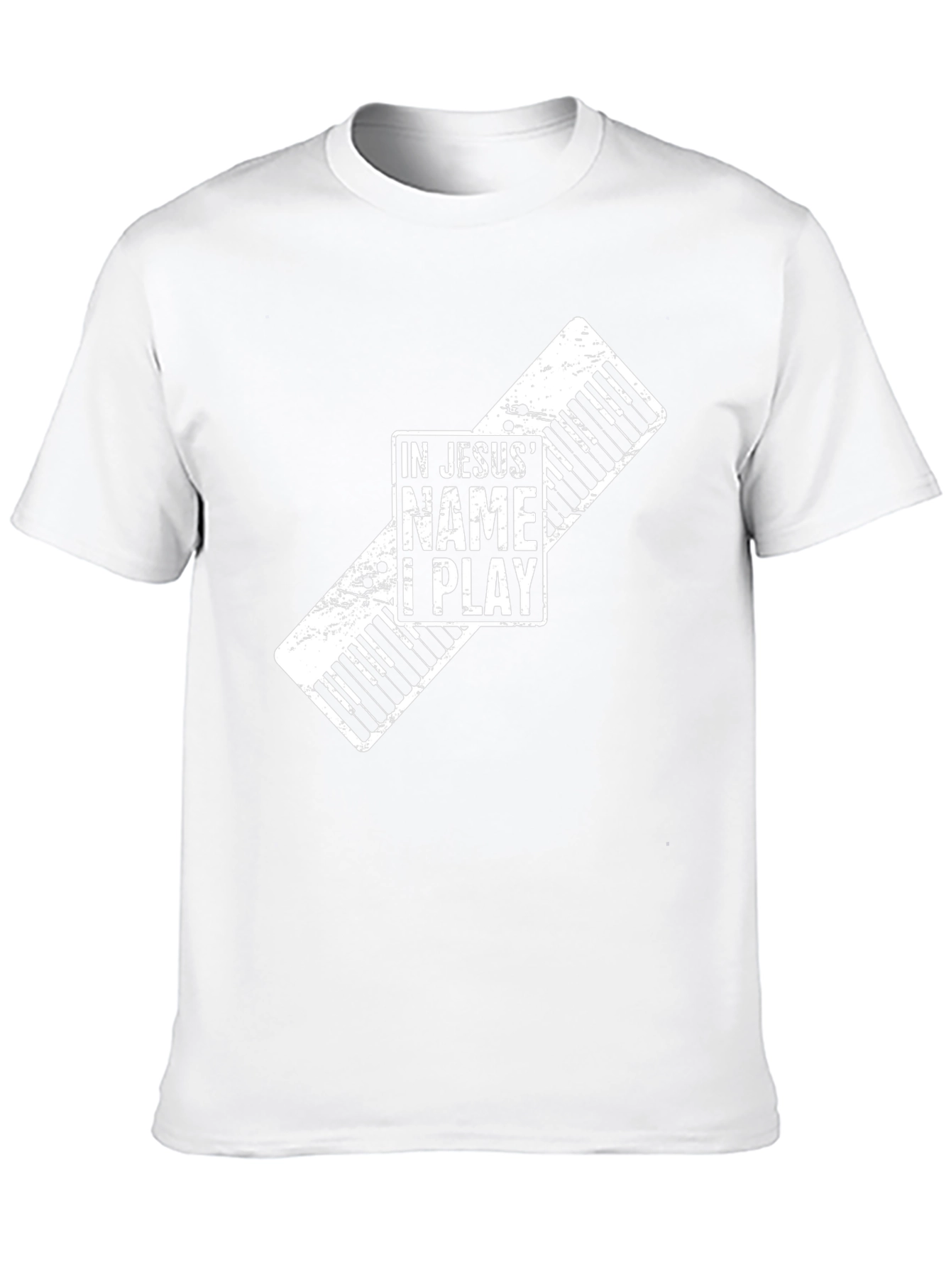 In Jesus Name I Play Piano Keyboard T-Shirt