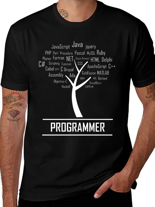 Programmer Language Tree Graphic Tee